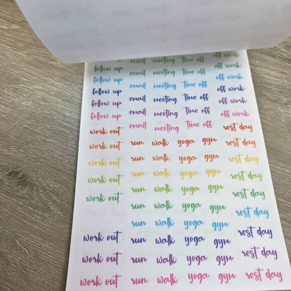 Rainbow Planner Stickers By Kellofaplan Volume Six Missing Two Stickers - Picture 7 of 16